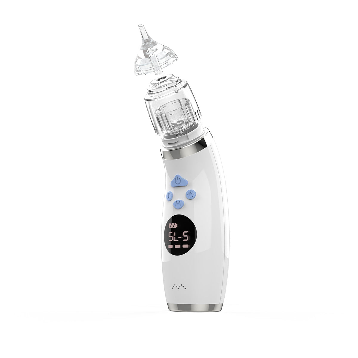 AMOMLU NoseRelief Go Electric Nasal Aspirator for Baby, Child Nose Sucker, Strong Suction, Water-Assisted Internal Rinse, Waterproof Pump Protection, USB Rechargeable, LED Night Light