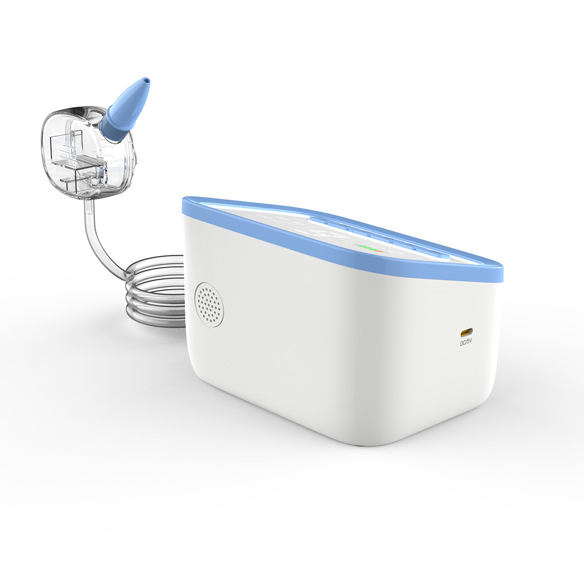 AMOMLU NoseRelief Pro Electric Nasal Aspirator for Baby, Child Nose Sucker with AMOFlow™ Dual-Pump Airflow Technology, Smart Pressure-Relief Mode, LED Night Light